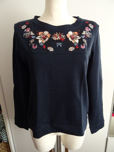 Dunkelblaues sweatshirt mit - sweatshirt,