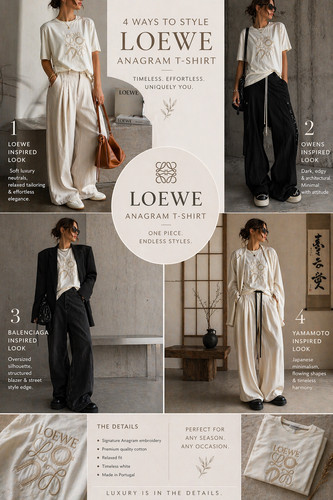 Loewe anagram shirt weiß - anagram, t-shirt