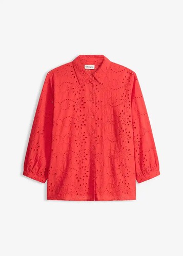 Modische lochstickerei bluse - modische, lochstickerei-bluse