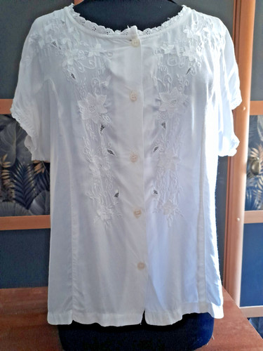 Bluse shirt tunika weiß - bluse,