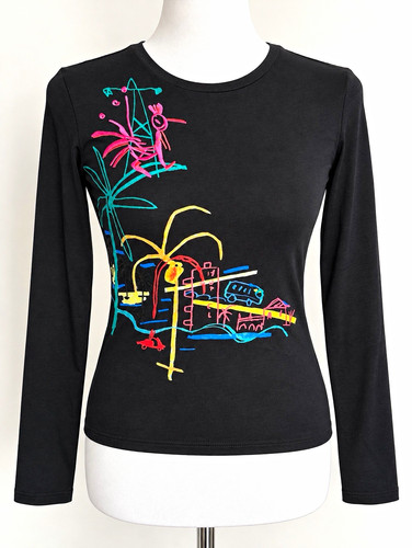 Desigual damen langarm shirt - langarm, t-shirt