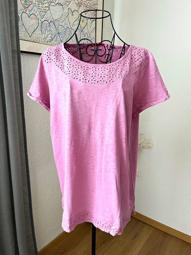 Damen shirt rosa kurzarm - rosa,