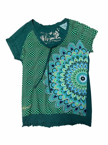 Desigual damen shirt grün - t-shirt,