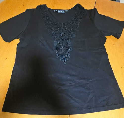Mira damen shirt schwarz - mira,