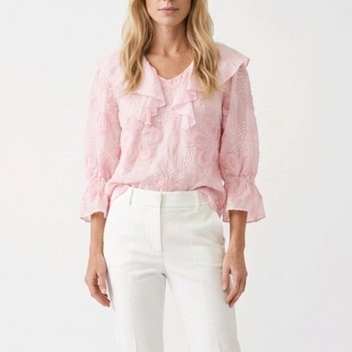 Damen bluse italy volant - damen,