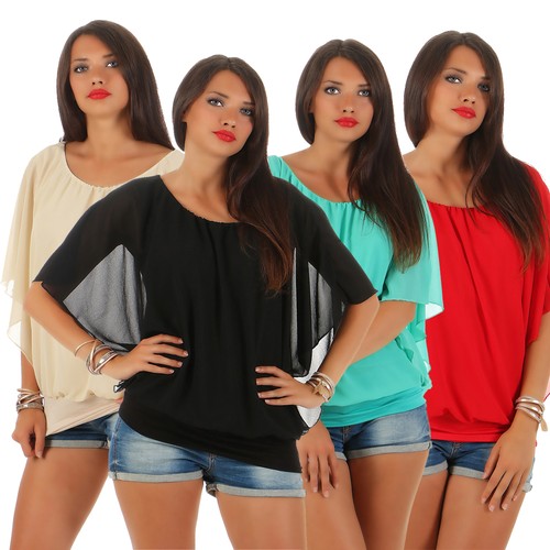 Damen bluse tunika - bluse,