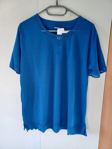 Damen shirt blau mit - shirt,