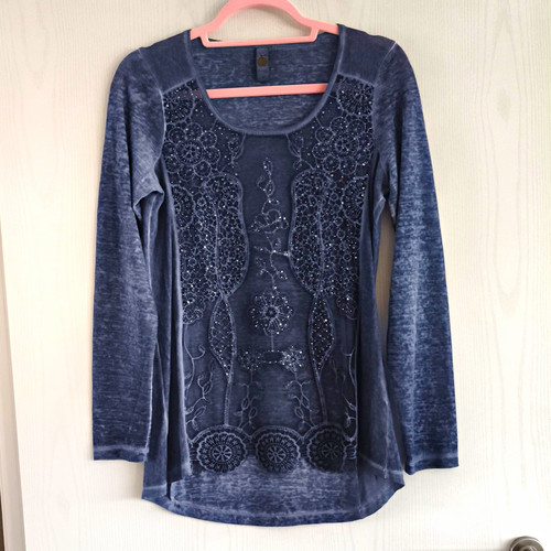 Tredy damen shirt blau 37 - damen, gr.
