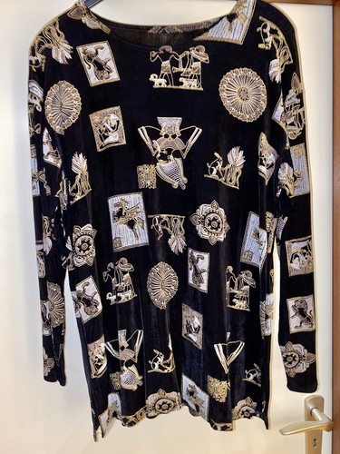 Elegantes samt shirt - elegantes, 44-46