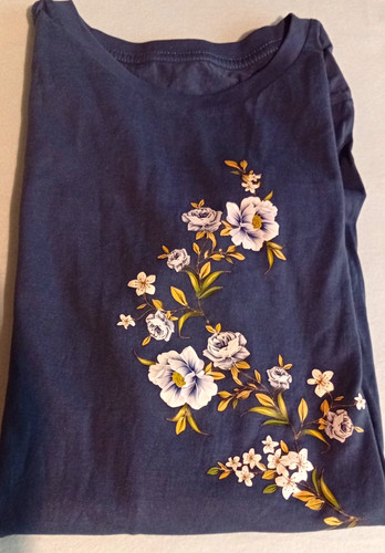 Damen shirt langarm blau - langarm,