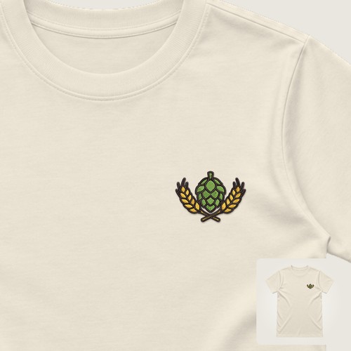 Hopfen malz besticktes damen - &,