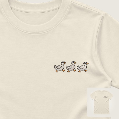Gänse besticktes damen - gänse,
