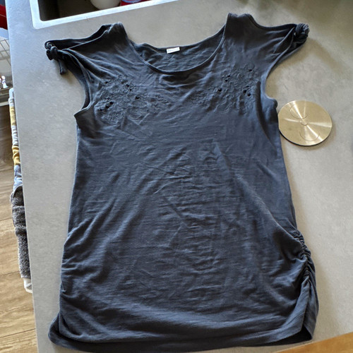 Damen shirt grau mit - damen,