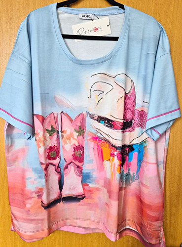 Rose damen shirt - t-shirt, mehrfarbig