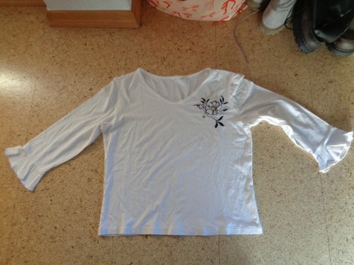 Shirt in weiß mit - shirt, gr.