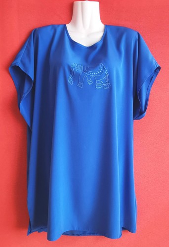 Damen bluse long shirt tunika - long,